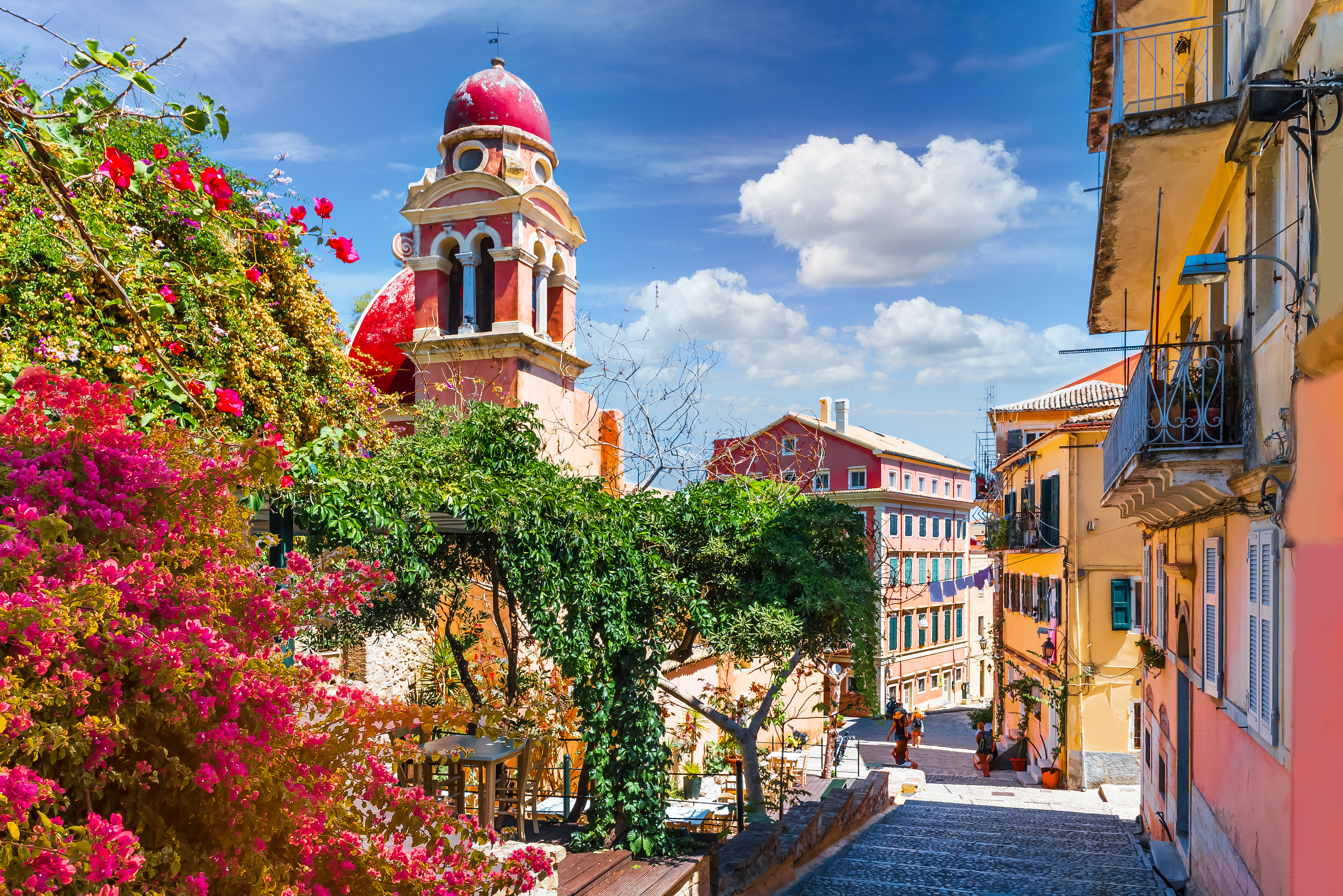 A beautiful old town in Corfu