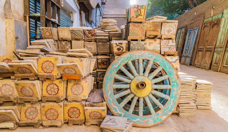 Cement tiles in Egypt