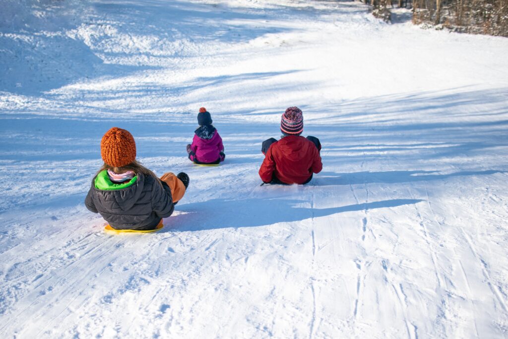 Zipflob ride in the snow