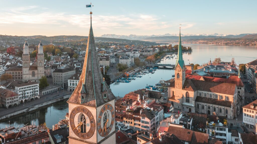 View of Zurich in Switzerland