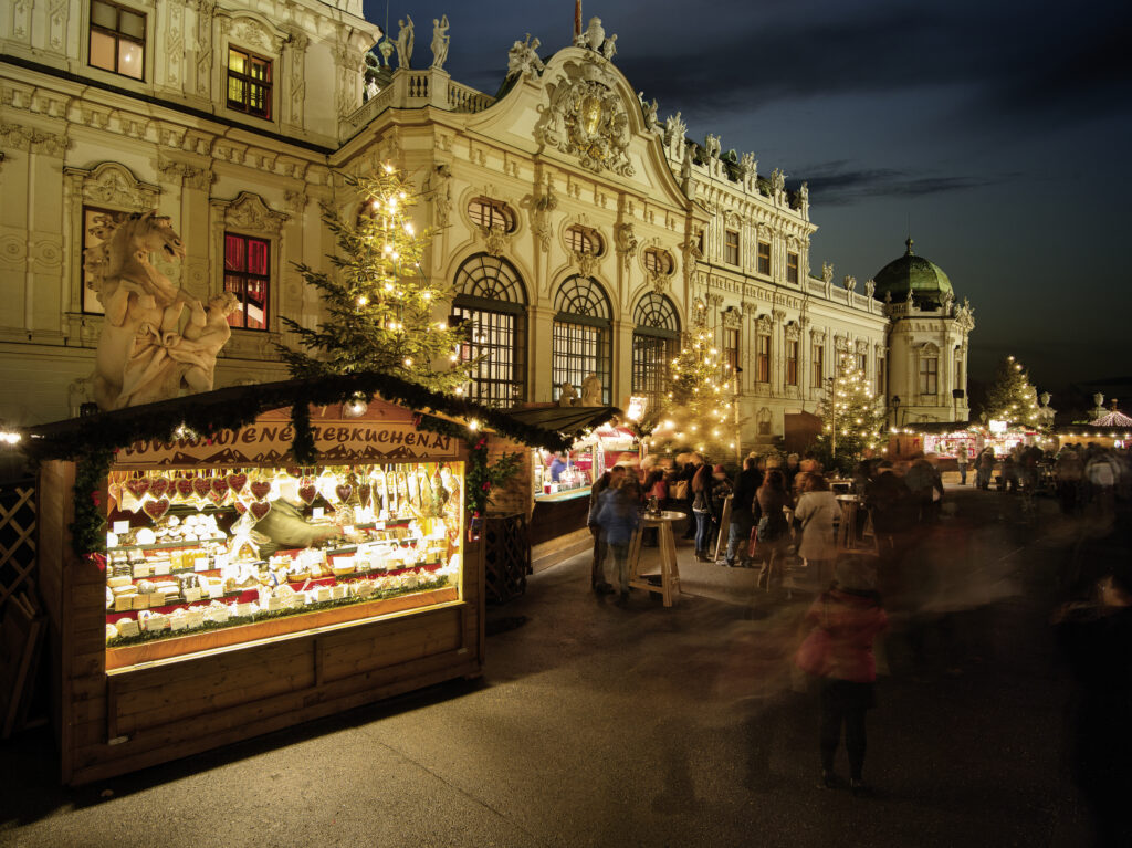 Christmas village at Belvedere Palace