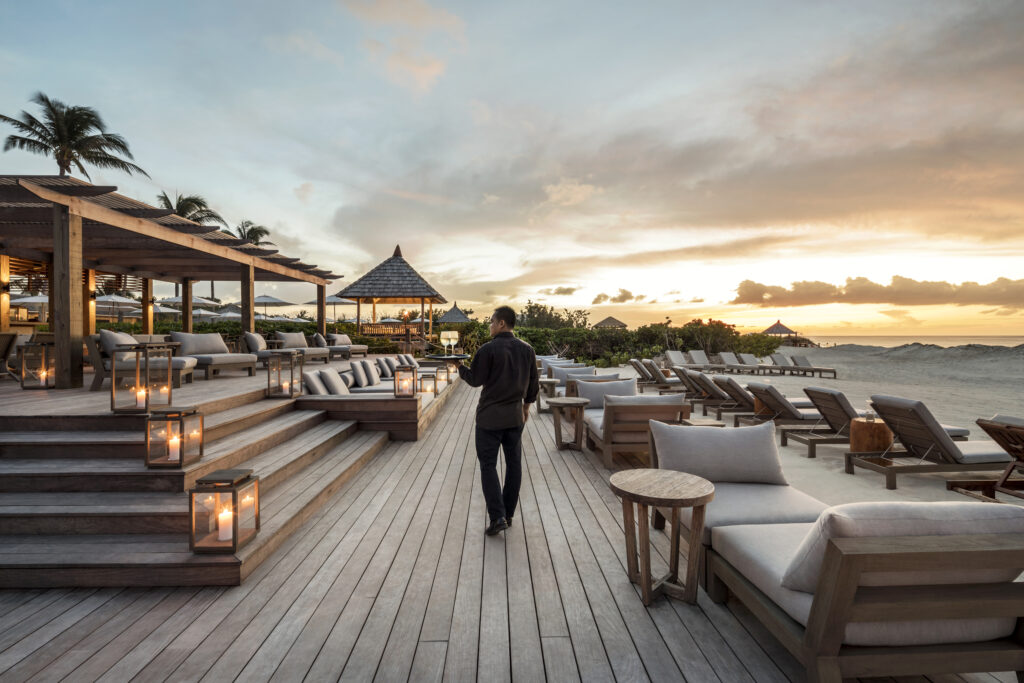 Beach club at COMO Parrot Cay, Turks and Caicos