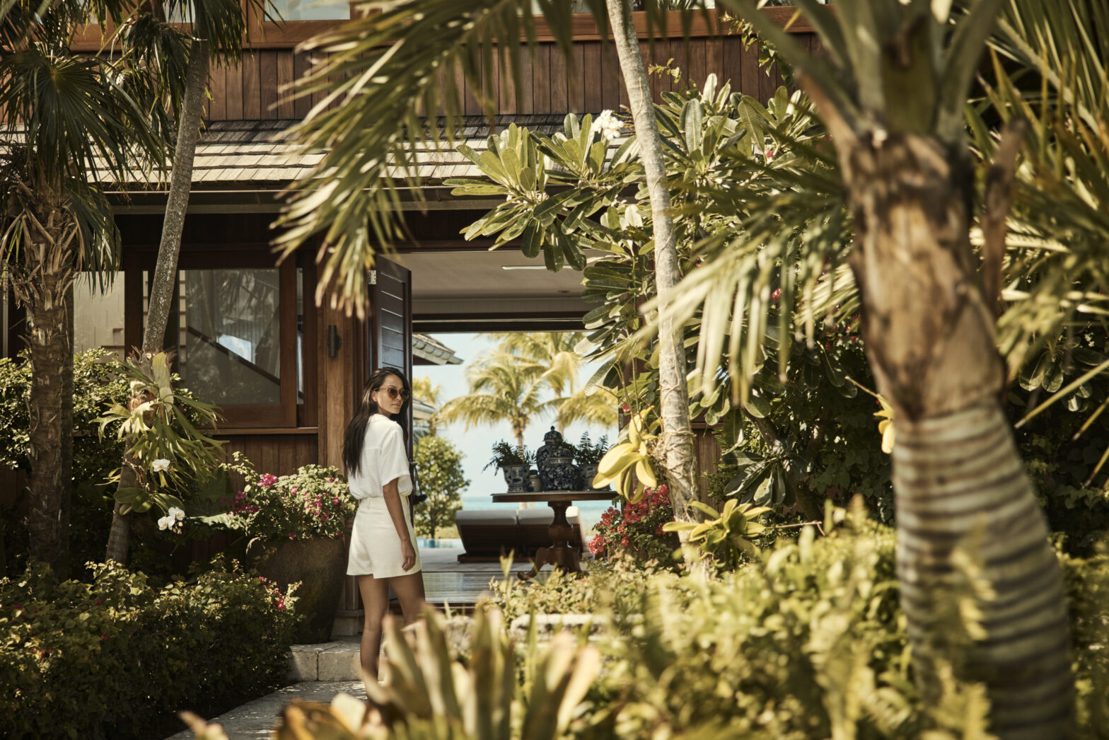 Main house entrance at COMO Parrot Cay Turks and Caicos