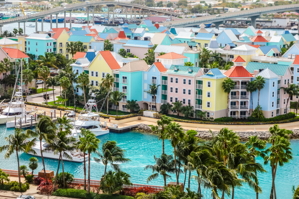 Nassau village in Bahamas