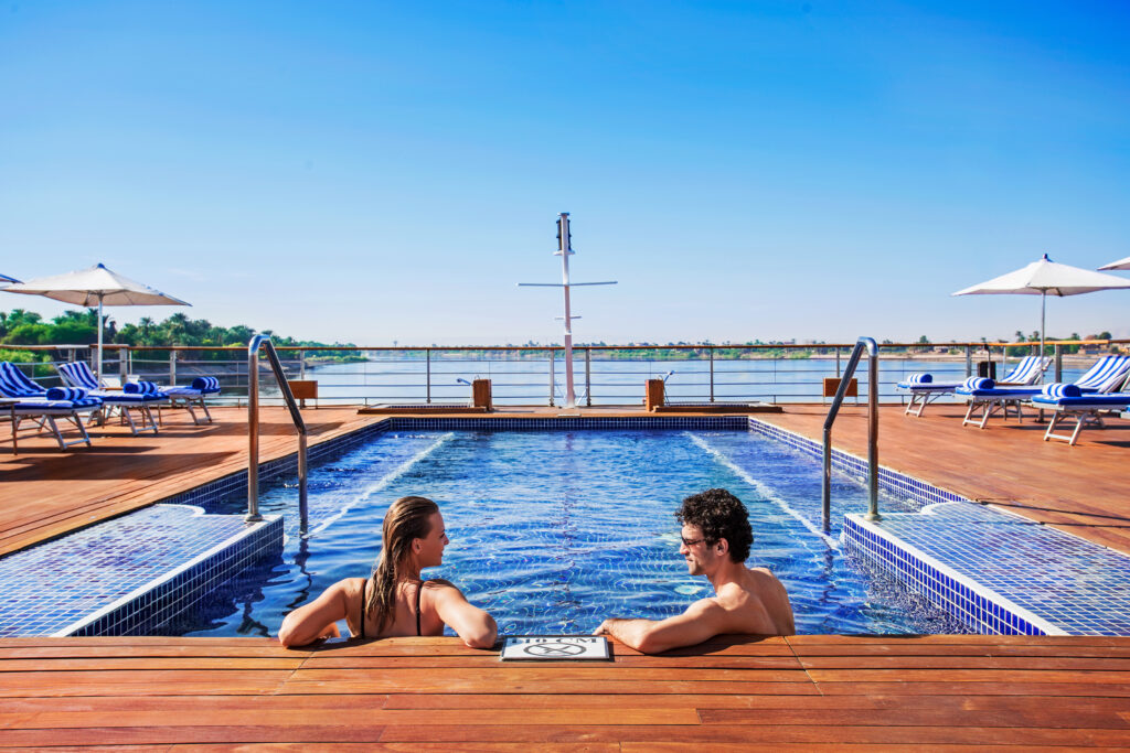 The Oberoi Cruise Ship swimming pool