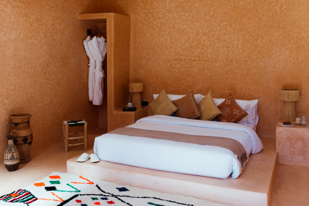 Bedroom at Habitas Caravan Dakhla in Morocco