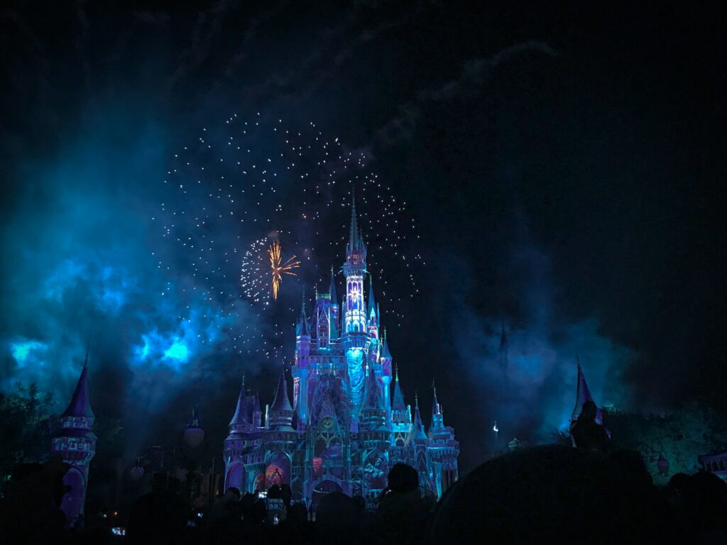 Firework display at Walt Disney World Resort Orlando Florida
